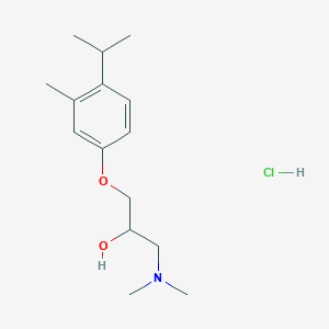 molecular formula C15H26ClNO2 B6062458 1-(dimethylamino)-3-(4-isopropyl-3-methylphenoxy)-2-propanol hydrochloride 
