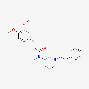 3-(3,4-dimethoxyphenyl)-N-methyl-N-[1-(2-phenylethyl)-3-piperidinyl]propanamide
