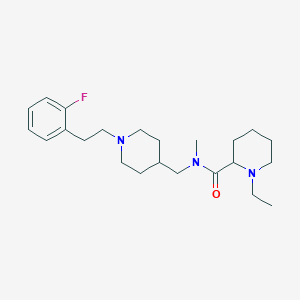 1-ethyl-N-({1-[2-(2-fluorophenyl)ethyl]-4-piperidinyl}methyl)-N-methyl-2-piperidinecarboxamide