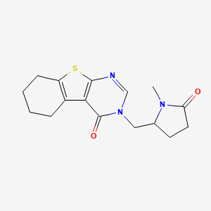 3-[(1-methyl-5-oxopyrrolidin-2-yl)methyl]-5,6,7,8-tetrahydro[1]benzothieno[2,3-d]pyrimidin-4(3H)-one