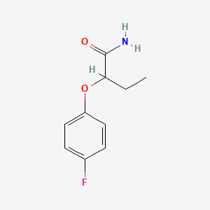molecular formula C10H12FNO2 B6062569 2-(4-fluorophenoxy)butanamide 