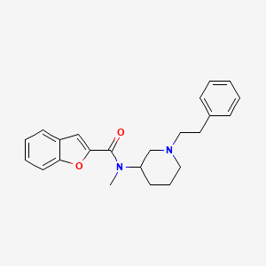 N-methyl-N-[1-(2-phenylethyl)-3-piperidinyl]-1-benzofuran-2-carboxamide