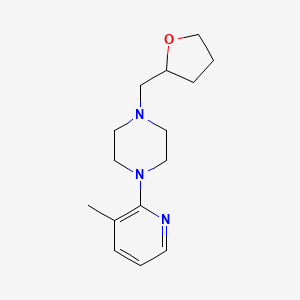 1-(3-methyl-2-pyridinyl)-4-(tetrahydro-2-furanylmethyl)piperazine bis(trifluoroacetate)