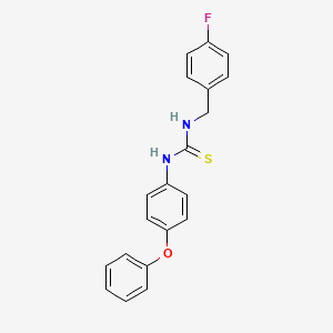 molecular formula C20H17FN2OS B6062655 N-(4-fluorobenzyl)-N'-(4-phenoxyphenyl)thiourea 