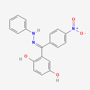 molecular formula C19H15N3O4 B6062724 (2,5-dihydroxyphenyl)(4-nitrophenyl)methanone phenylhydrazone 