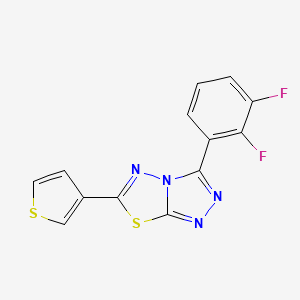 3-(2,3-difluorophenyl)-6-(3-thienyl)[1,2,4]triazolo[3,4-b][1,3,4]thiadiazole
