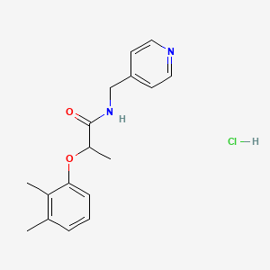 molecular formula C17H21ClN2O2 B6062730 2-(2,3-dimethylphenoxy)-N-(4-pyridinylmethyl)propanamide hydrochloride 