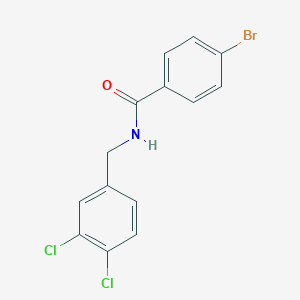 molecular formula C14H10BrCl2NO B6062752 4-bromo-N-(3,4-dichlorobenzyl)benzamide 