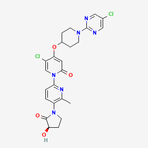 molecular formula C24H24Cl2N6O4 B606281 Bms-986034, >=98% (hplc) CAS No. 1492631-88-5
