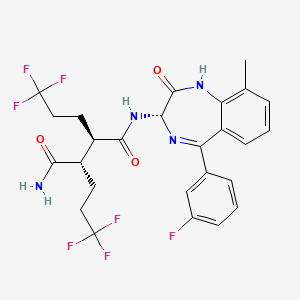 molecular formula C26H25F7N4O3 B606283 Unii-lsk1L593UU CAS No. 1584647-27-7