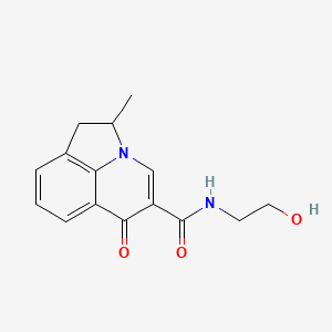 molecular formula C15H16N2O3 B6062913 N-(2-hydroxyethyl)-2-methyl-6-oxo-1,2-dihydro-6H-pyrrolo[3,2,1-ij]quinoline-5-carboxamide 
