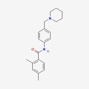 molecular formula C21H26N2O B6062930 2,4-dimethyl-N-[4-(1-piperidinylmethyl)phenyl]benzamide 