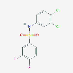 molecular formula C12H7Cl2F2NO2S B6062948 N-(3,4-dichlorophenyl)-3,4-difluorobenzenesulfonamide 