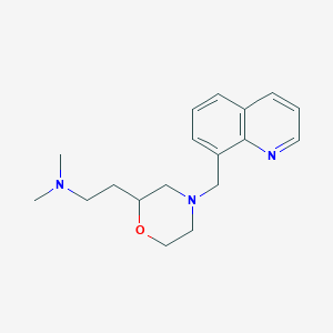 molecular formula C18H25N3O B6062970 N,N-dimethyl-2-[4-(8-quinolinylmethyl)-2-morpholinyl]ethanamine 