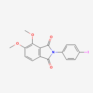 molecular formula C16H12INO4 B6063006 2-(4-iodophenyl)-4,5-dimethoxy-1H-isoindole-1,3(2H)-dione 