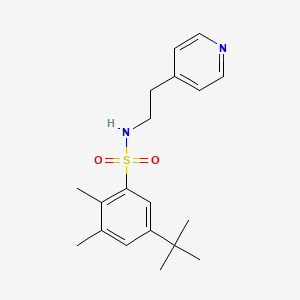 molecular formula C19H26N2O2S B6063014 5-tert-butyl-2,3-dimethyl-N-(2-pyridin-4-ylethyl)benzenesulfonamide 