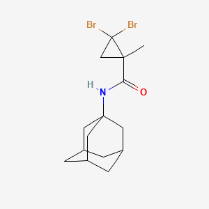 molecular formula C15H21Br2NO B6063021 N-1-adamantyl-2,2-dibromo-1-methylcyclopropanecarboxamide 