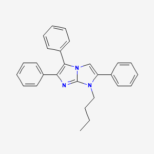 molecular formula C27H25N3 B6063042 1-butyl-2,5,6-triphenyl-1H-imidazo[1,2-a]imidazole 