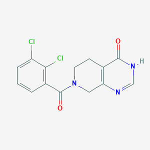 molecular formula C14H11Cl2N3O2 B6063083 7-(2,3-dichlorobenzoyl)-5,6,7,8-tetrahydropyrido[3,4-d]pyrimidin-4(3H)-one 
