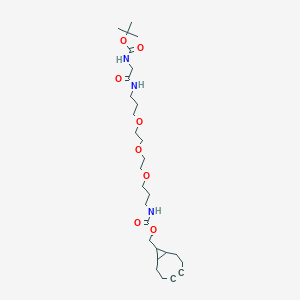 molecular formula C28H47N3O8 B606309 Boc-Gly-PEG3-endo-BCN CAS No. 2110444-63-6
