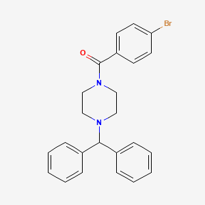 molecular formula C24H23BrN2O B6063157 1-(4-bromobenzoyl)-4-(diphenylmethyl)piperazine 
