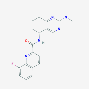 N-[2-(dimethylamino)-5,6,7,8-tetrahydro-5-quinazolinyl]-8-fluoro-2-quinolinecarboxamide