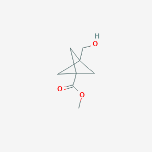 molecular formula C8H12O3 B060632 Methyl 3-(hydroxymethyl)bicyclo[1.1.1]pentane-1-carboxylate CAS No. 180464-87-3