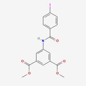 molecular formula C17H14INO5 B6063261 dimethyl 5-[(4-iodobenzoyl)amino]isophthalate 