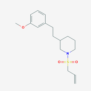 molecular formula C17H25NO3S B6063296 1-(allylsulfonyl)-3-[2-(3-methoxyphenyl)ethyl]piperidine 