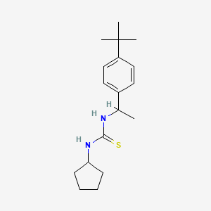 molecular formula C18H28N2S B6063355 N-[1-(4-tert-butylphenyl)ethyl]-N'-cyclopentylthiourea 