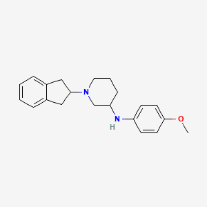 molecular formula C21H26N2O B6063359 1-(2,3-dihydro-1H-inden-2-yl)-N-(4-methoxyphenyl)-3-piperidinamine 
