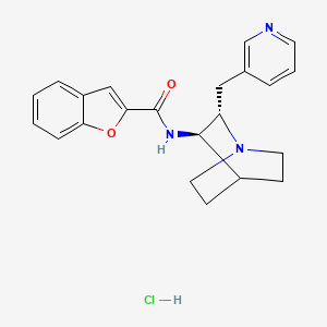 molecular formula C22H24ClN3O2 B606336 Bradanicline hydrochloride CAS No. 1111941-90-2