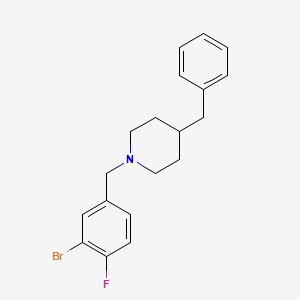 molecular formula C19H21BrFN B6063379 4-benzyl-1-(3-bromo-4-fluorobenzyl)piperidine 