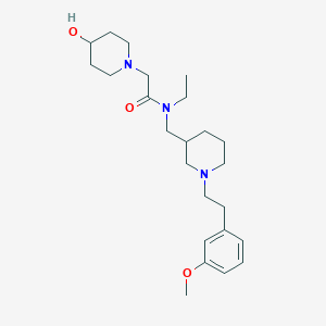 N-ethyl-2-(4-hydroxy-1-piperidinyl)-N-({1-[2-(3-methoxyphenyl)ethyl]-3-piperidinyl}methyl)acetamide