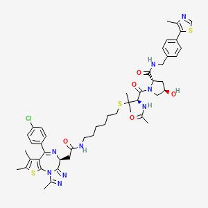 molecular formula C48H58ClN9O5S3 B606350 BRD4 degrader AT1 CAS No. 2098836-45-2