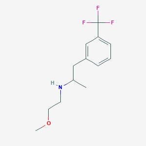 molecular formula C13H18F3NO B6063530 (2-methoxyethyl){1-methyl-2-[3-(trifluoromethyl)phenyl]ethyl}amine 