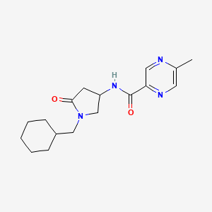 N-[1-(cyclohexylmethyl)-5-oxo-3-pyrrolidinyl]-5-methyl-2-pyrazinecarboxamide