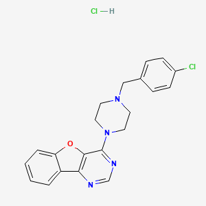 4-[4-(4-chlorobenzyl)-1-piperazinyl][1]benzofuro[3,2-d]pyrimidine hydrochloride