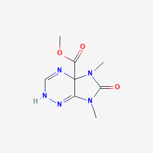 methyl 5,7-dimethyl-6-oxo-4,5,6,7-tetrahydro-4aH-imidazo[4,5-e][1,2,4]triazine-4a-carboxylate