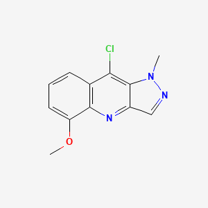 molecular formula C12H10ClN3O B6063596 9-chloro-5-methoxy-1-methyl-1H-pyrazolo[4,3-b]quinoline 