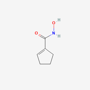 molecular formula C6H9NO2 B606363 N-羟基-1-环戊烯甲酰胺 CAS No. 1423058-85-8