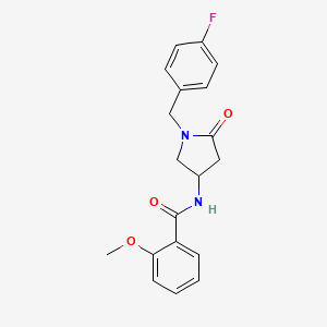 N-[1-(4-fluorobenzyl)-5-oxo-3-pyrrolidinyl]-2-methoxybenzamide