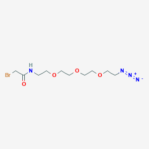 molecular formula C10H19BrN4O4 B606372 溴乙酰胺基-PEG3-叠氮化物 CAS No. 940005-81-2