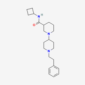 N-cyclobutyl-1-[1-(2-phenylethyl)piperidin-4-yl]piperidine-3-carboxamide