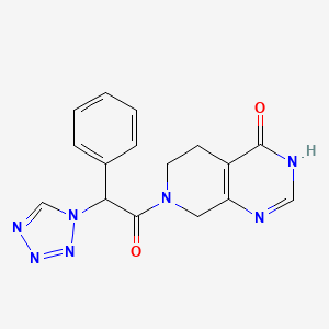 7-[phenyl(1H-tetrazol-1-yl)acetyl]-5,6,7,8-tetrahydropyrido[3,4-d]pyrimidin-4(3H)-one