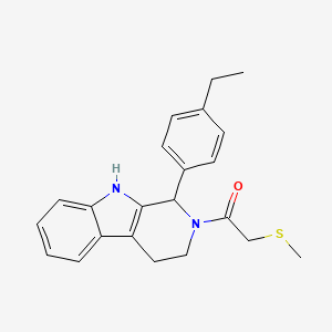 1-(4-ethylphenyl)-2-[(methylthio)acetyl]-2,3,4,9-tetrahydro-1H-beta-carboline