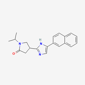 1-isopropyl-4-[5-(2-naphthyl)-1H-imidazol-2-yl]-2-pyrrolidinone