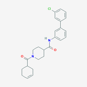 N-(3'-chloro-3-biphenylyl)-1-(3-cyclohexen-1-ylcarbonyl)-4-piperidinecarboxamide