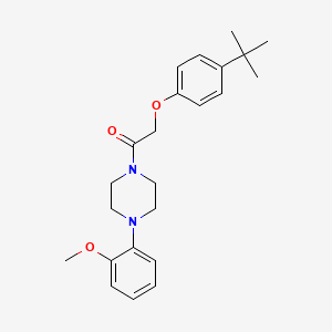 2-(4-Tert-butylphenoxy)-1-[4-(2-methoxyphenyl)piperazin-1-yl]ethanone