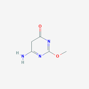 molecular formula C5H7N3O2 B060640 6-amino-2-methoxy-5H-pyrimidin-4-one CAS No. 186435-67-6